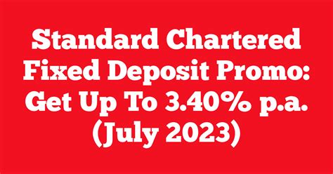 standard chartered deposit promotion